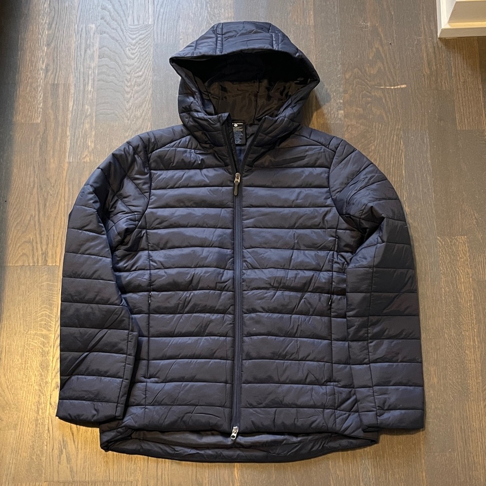 True Classic Navy Puffer Jacket